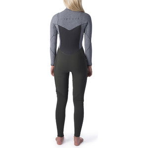 2019 Rip Curl Womens Flashbomb 3/2mm Chest Zip Wetsuit Khaki WST9EG